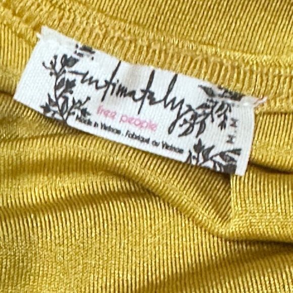 NWT Intimately Free People Call Me Later Mini Dress Ceylon Yellow - Picture 11 of 16